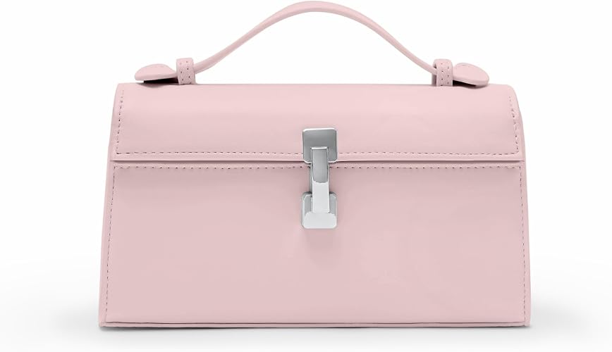 Clutch Purses for Women - Small Purse Top Handle - Evening Bag - Adjustable Crossbody Handbag - Trendy PU Leather