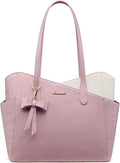 LOVEVOOK Small Tote Purse for Women, 2026 Structured PU Leather Handbags with Top Handle, Elegant Satchel Shoulder Bag